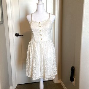 I.N. San Francisco Lace Crochet Dress